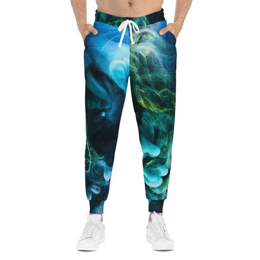 Green & Blue Athletic Joggers